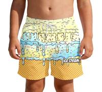 Genérico BañAdor NiñO Natacion,Pantalones Cortos De Playa para NiñOs con Estampado Degradado De Hielo para El Verano BañAdores Ligeros para NiñOs Ajuste CóModo Ideal para La Arena Y La Playa