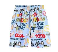 Genérico Bañador para niños Pantalones Cortos de Playa con Forro 2 en 1 Compresión Shorts Natacion Protección UV 50 Pantalon Secado Rápido Adolescentes 4 a 16 años