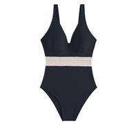 Genérico Bañador Push Up con Relleno Trajes de Baño Mujer Swimsuit For Women Tummy V Neck Ruched Bathing Suit Swimwear Bañador Reductor Barriga Tankini de Baño Mujer (Black,L)