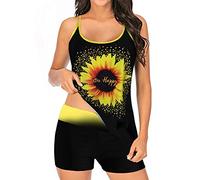 Genérico Bañador Reductor Mujer Vientre Plano Tankini 2026 Conjunto de Piezas Traje de Baño Estampado Panty Tirantes Mujer Tamaño Espalda Más Trajes Baño Conjunto Bañador Reductor(Black,XXL)