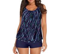 Genérico Bañador Reductor Mujer Vientre Plano Women's Spring/Summer Solid Color Camisole Split Sleeveless Bikini Set with Breast Topper Bañador Mujer Natacion Bikinis Deportivos(Sky Blue,L)