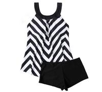 Genérico Bañador Reductor Tankini Bañadores Negro Bikini Reductor Bañadores con Aros Traje De Baño Bañador con Falda Mis Pedidos Realizados 3#Blanco 5XL