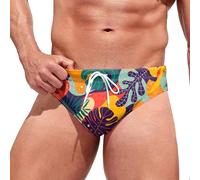 Genérico BañAdor Slip Hombre, Bañador Triangular para Hombre Estilo Hawaiano Ocio Cómodo en Aguas Termales Natación Troncos