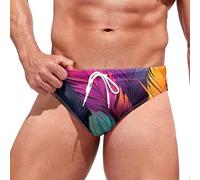 Genérico BañAdor Slip Hombre, Bañador Triangular para Hombre Estilo Hawaiano Ocio Cómodo en Aguas Termales Natación Troncos
