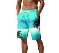 Genérico Bañadores con Bolsillos Pantalon Corto Cordón para Playa Pantalones Cortos Forro Malla y Bañador Hombre Natación Surf Bermudas Largo Rodilla Swim Shorts de Verano Ideal Gimnasio