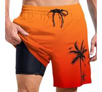 Genérico Bañadores con Bolsillos Traje de Baño Hombre Bolsillo Cremallera Pantalones Cortos Forro Malla y Cordón Bañador elástico para Deportivo Piscina Natación Playa Grande