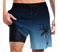 Genérico Bañadores con Bolsillos Traje de Baño Hombre Bolsillo Cremallera Pantalones Cortos Forro Malla y Cordón Bañador elástico para Deportivo Piscina Natación Playa Grande