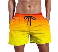 Genérico Bañadores Cortos Hombre, Calzones Banho Homem, Elásticos De Secado Rápido con Cordón Y Calzoncillos De Malla Estampado Hawaiano para Playa Surf