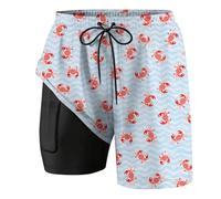 Genérico BañAdores Hombre,BañAdor para NiñO con Estampado De Cangrejo Ideal para La Playa Y La Piscina