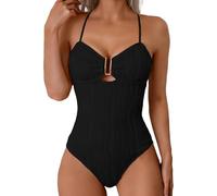 Genérico Bañadores Mujer Reductores Tallas Grandes - Traje De Baño Mujer Reductor Push Up con Relleno Bañador Moldeador Swimsuits Sexy Trajes De Baño Deportivo Monokini Entero Fato Banho Mulher