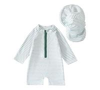 Genérico BañAdores NiñOs CompeticióN,Traje De BañO De Manga Larga con ProteccióN Solar UPF 50 para NiñOs PequeñOs Y BebéS Incluye Gorro A Juego Ideal para La Playa La Piscina Y Juegos AcuáTicos