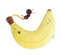 Genérico Banana Cat Toy, Cartoon Stuffed Chew Toys, Bite-Resistant Puppy Dolls, Plush Chewing Toy (27x24x8cm), Entertainment for Biting, Playing, Relaxing, 10.63x9.45x3.15 Inches