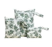 Genérico Banana Green Versatile Bag - Canasta De Almacenamiento con Manijas | Travel Beach Pool Daycare Baby | De Impresión De Hoja Tropical | Cosmética Portátil para Mujeres con Estampado De Hoja