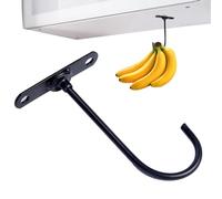 Genérico Banana Hook Under Cabinet, Neat And Orderly Banana Holder Under Cabinet Folding, Pre-drilled Holes Bananas Hook For Lightweight Kitchen Items With Self-adhesive And Pre-drilled Holes