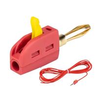 Genérico Banana Plugs for Speaker Wire, Quick Connect Jack Adapters, POM Speaker Terminals and Wires Connectors for Easy Audio Installation, Durable 10mm Banana Plug Set