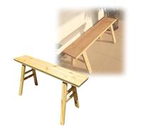 Genérico Banco De Comedor De Madera Maciza - 98/118/150 Cm, Banco Recibidor Estilo Rústico, Zapatero Estrecho Bancos Vestuario, Bancos De Pie De Cama De Dormitorio(Natural,150 * 23 * 52 cm)