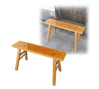 Genérico Banco De Comedor De Madera Maciza - 98/118/150 Cm, Banco Recibidor Estilo Rústico, Zapatero Estrecho Bancos Vestuario, Bancos De Pie De Cama De Dormitorio(Yellow,118 * 23 * 47 cm)