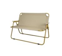Generico Banco de fútbol plegable de 2 plazas, portátil, con bolsa de transporte, ideal para práctica deportiva, fútbol, baloncesto, eventos al aire libre, ligero y fácil de transportar