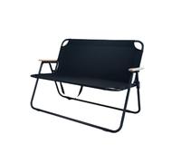 Generico Banco de fútbol plegable de 2 plazas, portátil, con bolsa de transporte, ideal para práctica deportiva, fútbol, baloncesto, eventos al aire libre, ligero y fácil de transportar
