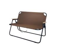 Generico Banco de fútbol plegable de 2 plazas, portátil, con bolsa de transporte, ideal para práctica deportiva, fútbol, baloncesto, eventos al aire libre, ligero y fácil de transportar