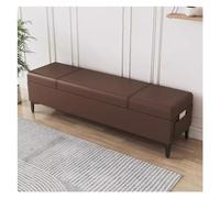 Genérico Banco de jardín para Exteriores, área de Descanso, apartamento, balcón, Banco, Banco Exterior, Resistente a la Intemperie, de Metal, con macetas, Banco otomano Grande de Cuero sintético con