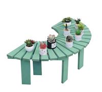 Genérico Banco de Madera Maciza con Respaldo Envolvente para Patio, jardín o terraza, Resistente a la Intemperie, Ideal como Soporte para Plantas, césped, Patio, Parque o Porche (Verde, sem