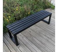 Genérico Banco de Parque Exterior Duradero, de Acero galvanizado, para Dos Personas, Ideal para jardín, terraza y Muebles de Patio. Resistente a la Intemperie.