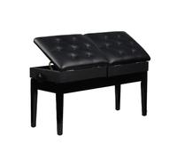 Genérico Banco De Piano Ajustable For Trabajo Pesado,Banco De Teclado De Madera Doble con Estantería,Cojín De Esponjas De Alta Densidad,Capacidad De 400 Kg For Sala De Estar