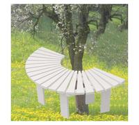 Genérico Banco Envolvente De Madera For Árbol, Silla De Parque, Soporte De Flores Semicircular Decorativo, For Uso En Interiores Y Exteriores.(Color 4)