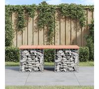 Genérico Banco jardín diseño gaviones Madera Abeto Douglas 103x44x42 cm,Asientos de Exterior,Bancos de jardín-834339