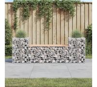 Genérico Banco jardín diseño gaviones Madera Abeto Douglas 183x41x60,5cm,Asientos de Exterior,Bancos de jardín-834388