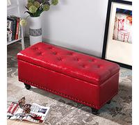 Genérico Banco Zapatero Rectangular para Entrada, Taburete Multifuncional para Sala de Estar, Dormitorio, Entrada, otomana Moderna con Almacenamiento capitoné, Banco de Almacenamiento de pi