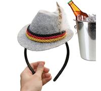 Generico Banda para el pelo Oktoberfest mujer | Tocado para fiesta de cerveza, decoración para bandas de cabeza de fieltro retro para mujeres y adultos, ideales para fiestas, Oktoberfest y Halloween