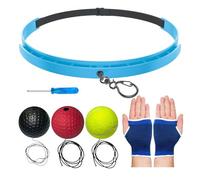 Genérico Banda para La Cabeza con Pelota De Boxear | Juego De Reaccion con Casco Ajustable,Pelota De Reacción De Boxeo,para Adolescentes, Adultos, Hombres, Jóvenes, Calcetín Navideño, Niño Y Niños