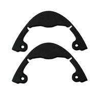 Genérico Bandas de Parachoques de Esquí, Fundas de Protección de Snowboard con Cabeza Redondeada | Protector de Borde Negro de Banda Anti-Colisión de Snowboard para Snoowboard de Deportes de