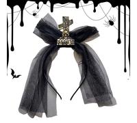Genérico bandas frontales de Halloween - Aro de pelo de piedra sepulcral Cosplay gótico para niñas, accesorio de disfraz de miedo para noche enmascarada, espectáculo cosplay