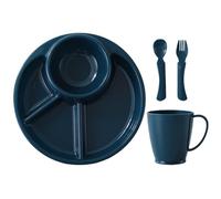 Genérico Bandeja De Almuerzo Dividida Para Niños: Bandeja Para Comer Reutilizable Con Tazones Y Cubiertos De Cocina, Organizador A La Hora De Comer | Picnic Día De Acción De Gracias Hogar Camping