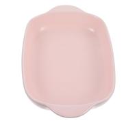 Genérico Bandeja de Cerámica para Hornear Microondas y Horno, Resistente Altas Temperaturas, Tamaño Compacto, Utensilio para Pizza, Lasaña, Queso, Carne y Verduras, Color Color Aleatorio