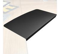 Generico Bandeja de extensión de escritorio - Acero inoxidable, bandeja para teclado, Clamp-On Design | L Shaped Table Corner Organizer, Desk Extender Trays for Monitor, Computer Accessories, College