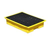 Genérico Bandeja de Recogida de derrames Resistente a Productos químicos con Rejilla extraíble: solución de contención para bidones de Aceite en Laboratorios e Industrias, fácil de Limpiar, 49x36x10c