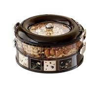 Genérico Bandeja de Servir con Divisiones,Bandeja De Golosinas Con Estilo Vintage | Para Aperitivos - Para Frutas Frutos Secos Verduras Dulces Picnic Y Fiesta En Casa