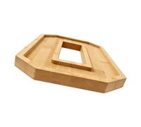 Generico Bandeja de servir de madera, bandeja decorativa grande de madera | Tabla de cortar para quesos y embutidos, para embutidos, caramelos, galletas, tartas, postres, casa, cumpleaños,