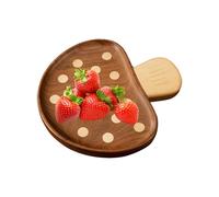 Genérico Bandeja de setas de madera - de setas rellenable - para servir pasteles | Bandeja de presentación de alimentos | para fiestas de cumpleaños Buffets festivos de Acción de Gracias, refrigeri