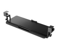 Genérico Bandeja for Teclado Extraíble Debajo del Escritorio con Abrazadera en C, 650 x 250 mm Cajón for Ordenador, Negro