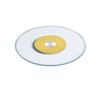 Genérico Bandeja Giratoria Lazy Susan Para Cocina Plato De Servicio Redonda Transparente Placa Giratoria De 360 grados Para Servir(Gold,32in/80cm)