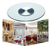 Genérico Bandeja Giratoria Silenciosa Transparente Plato Giratorio Vidrio Templado Resistente Plato Redondo Para Servir Sobre La Mesa(70cm(28in))