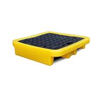 Genérico Bandeja Industrial de protección contra Fugas, Plataforma apilable a Prueba de Fugas para Cubos de Pintura de Alta Capacidad - Paquete de 5, 72 x 72 x 15,5 cm, Ideal para el Almacenamiento s