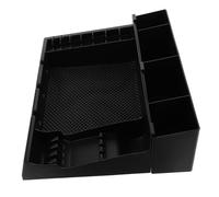 Genérico Bandeja Para Cortapelos Clíper Cabello Ingle Cortar El Pelo Organizador Bandeja De Soporte Para Secador De Pelo Soporte Para Maquinilla De Salón Titulares Pro Abs Black
