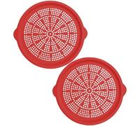 Genérico Bandeja para Pizza - 2 Piezas Antiadherente Apto para Lavavajillas Silicona para Cocinar 39.9 cm - Molde Para Pizza Para El Horno - Para El Hogar La Cocina Restaurante Picnic Y Horneado