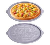 Genérico Bandeja Para Pizza | 2 Piezas De 39.9 Centímetros Apto Para Lavavajillas De Silicona,Bandeja para Pizza Antiadherente para Horno | Para Restaurantes Barbacoas Al Aire Libre Picnics Y Hogares
